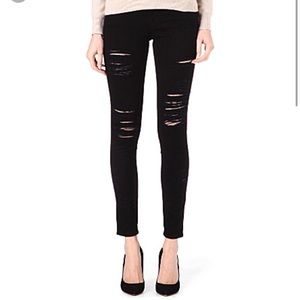 Frame Distressed skinny jeans